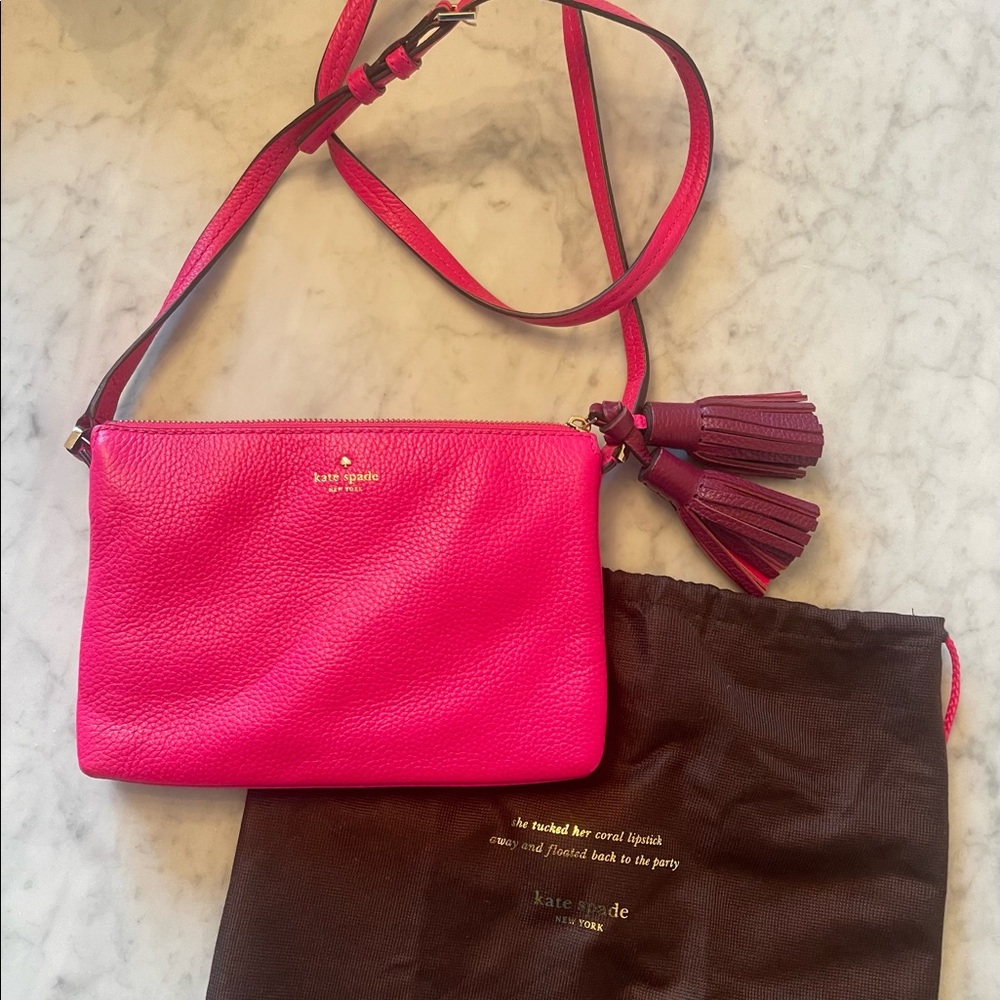 Kate Spade Carolyn crossbody- hot pink